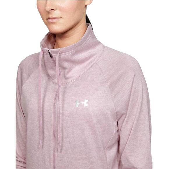 Under Armour Pink Fog UA Tech Twist Full Zip Sweatshirt - Picture 3 of 13